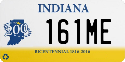 IN license plate 161ME