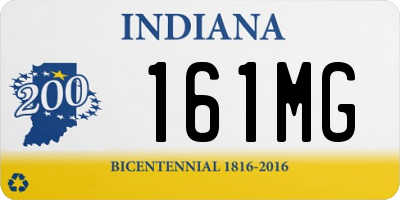 IN license plate 161MG
