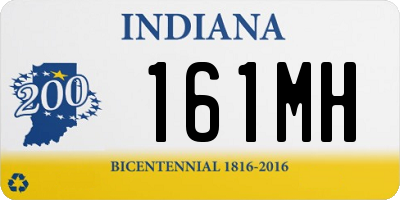 IN license plate 161MH