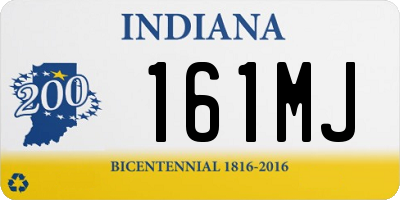 IN license plate 161MJ
