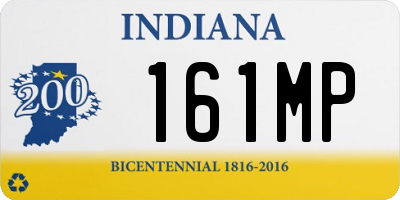 IN license plate 161MP