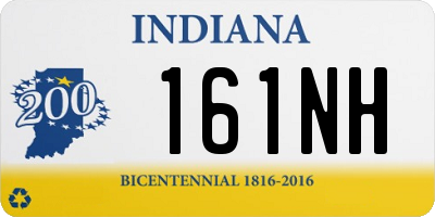 IN license plate 161NH