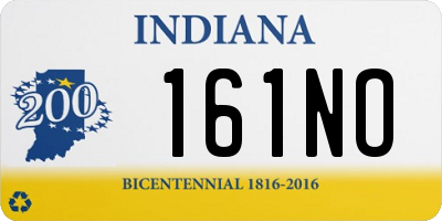 IN license plate 161NO