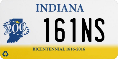 IN license plate 161NS