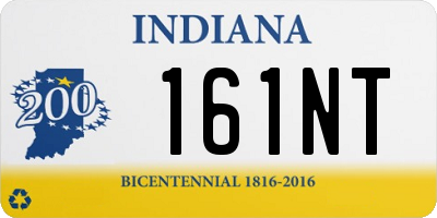 IN license plate 161NT