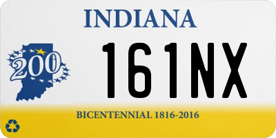 IN license plate 161NX