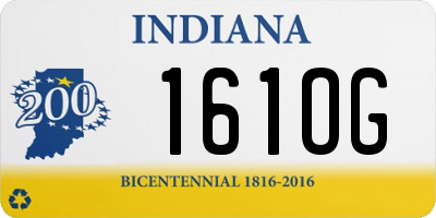 IN license plate 161OG