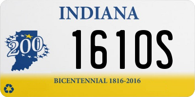 IN license plate 161OS