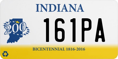IN license plate 161PA