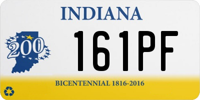 IN license plate 161PF