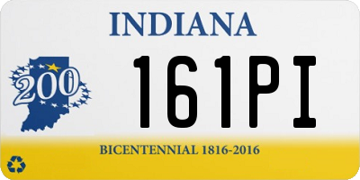 IN license plate 161PI