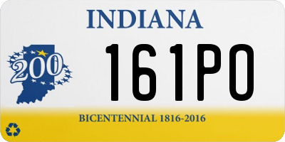IN license plate 161PO