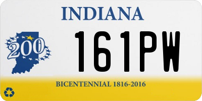 IN license plate 161PW