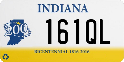 IN license plate 161QL