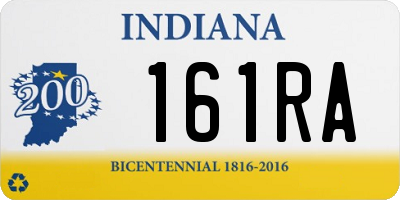 IN license plate 161RA