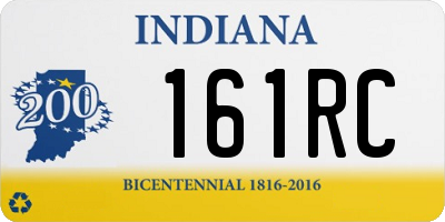 IN license plate 161RC