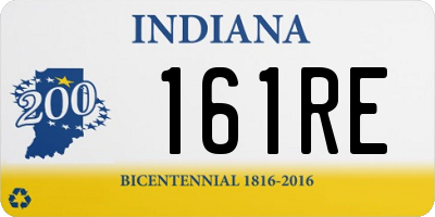IN license plate 161RE
