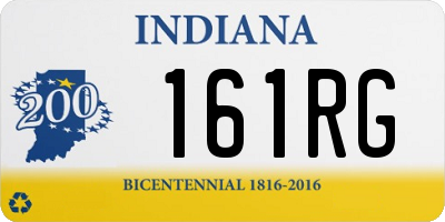 IN license plate 161RG