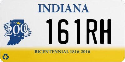 IN license plate 161RH