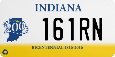 IN license plate 161RN