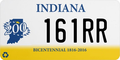 IN license plate 161RR