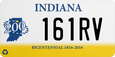 IN license plate 161RV