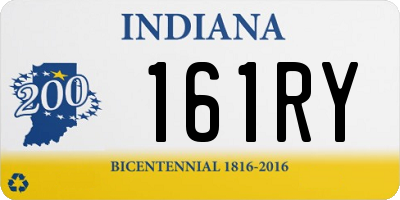 IN license plate 161RY