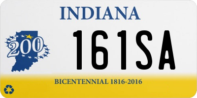 IN license plate 161SA