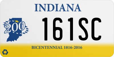 IN license plate 161SC