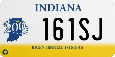 IN license plate 161SJ