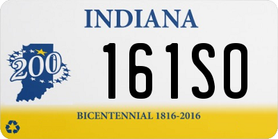 IN license plate 161SO