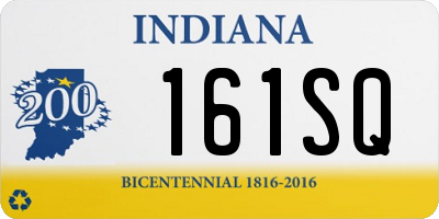 IN license plate 161SQ