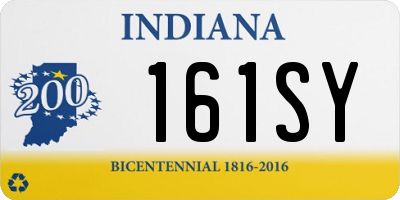 IN license plate 161SY