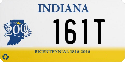 IN license plate 161T