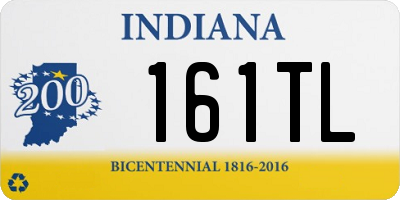 IN license plate 161TL
