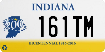 IN license plate 161TM