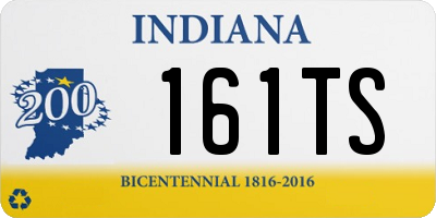 IN license plate 161TS