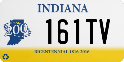 IN license plate 161TV