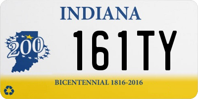 IN license plate 161TY