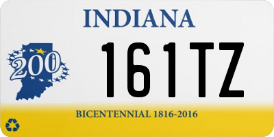IN license plate 161TZ