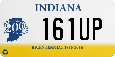 IN license plate 161UP