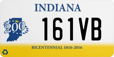 IN license plate 161VB