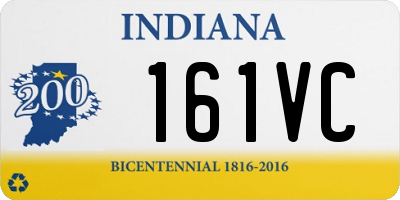 IN license plate 161VC