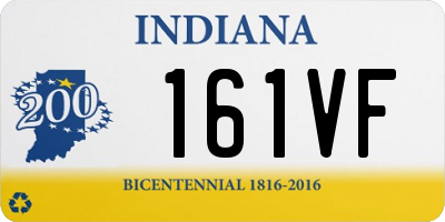 IN license plate 161VF