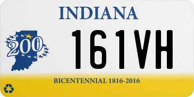 IN license plate 161VH