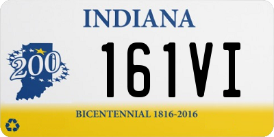 IN license plate 161VI