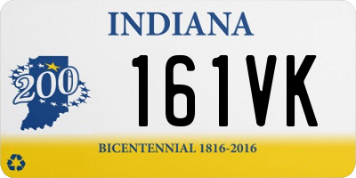 IN license plate 161VK