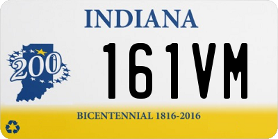 IN license plate 161VM