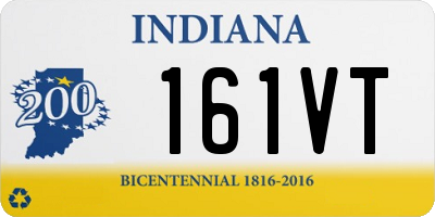 IN license plate 161VT