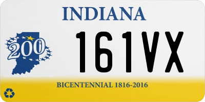 IN license plate 161VX